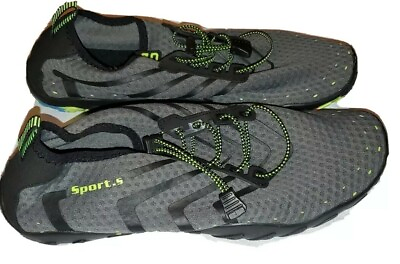 #ad #ad Unisex Swimming Water Shoe Slip On Sneakers NEW Gray Size 10 Beach Yoga Run