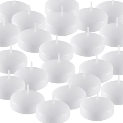 #ad 2Inch 24 Pack Floating Candles Unscented Discs for Wedding Pool Party Holiday...