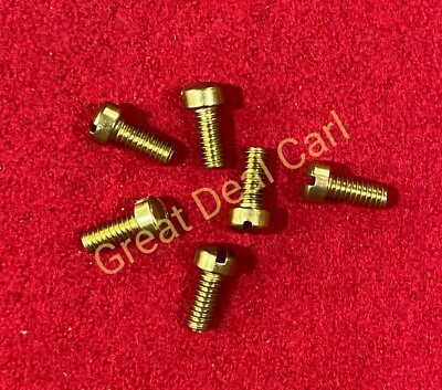 Raw Water Pump Brass Cover Screw Replaces Jabsco 91002 0020 6 Pack