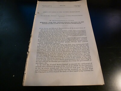 #ad Government Report 1901 Status Of Lands Of The Wichita Reservation