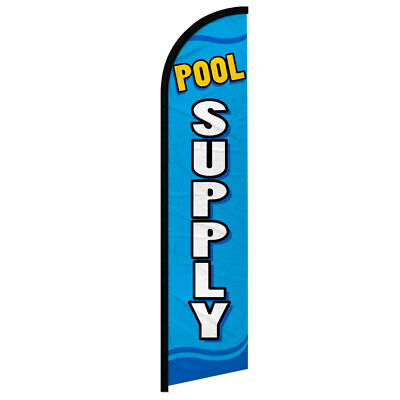 #ad Pool Supply Full Curve Windless Swooper Flag Pool Tools