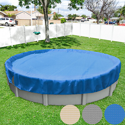 #ad Round Winter Pool Cover Safety Heavy Duty Swimming Cover for Above Ground Pool