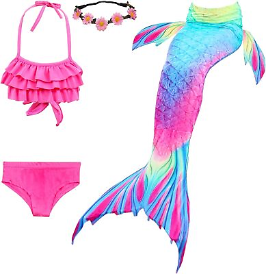 Kokowaii Fancy Girls#x27; Mermaid Swimming Tail Sets