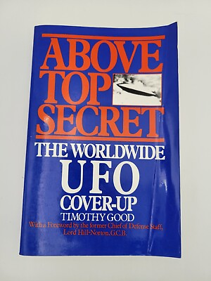 #ad Above Top Secret: The Worldwide UFO Cover Up by Timothy Good 1988 Vtg Paperback