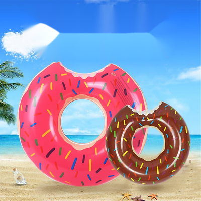 #ad Inflatable Summer Swimming Pool Funky Float Donut Trend Beach Ring