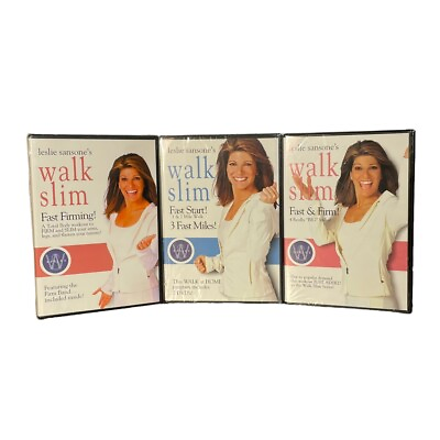 #ad Leslie Sansone’s Walk Slim Series Sealed DVDs Walk At Home Program Exercises