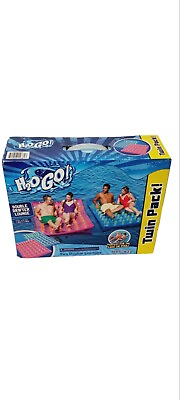 H2O Go Double Drifter Lounges Pool Float 77 x 57.5 TWIN Pack Swimming Floats