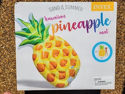New Inflatable Floating Pineapple Pool Float Swimming Rafts Water Lounge