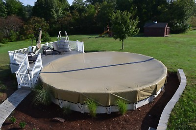 #ad HPI 21#x27; Round Above Ground Swimming Pool ULTIMATE ARMORKOTE Winter Closing Cover