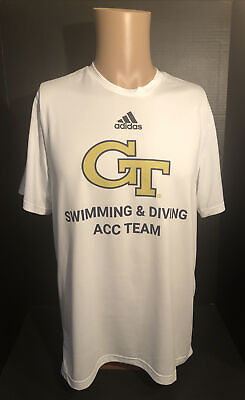 Adidas Creator Tee Mens Medium Goergia Tech Swimming And Diving ACC Team T shirt