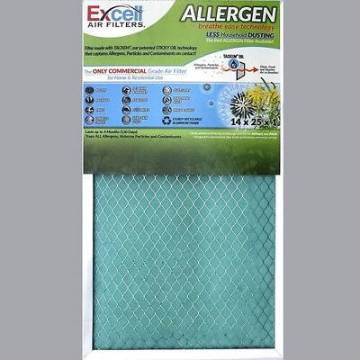 #ad Set of 2 16quot;x25quot; Commercial Grade Allergen MERV 13 Furnace Fiberglass Air Filter