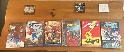 5 DC And 1 Marvel Graphic Novel Lot X men New 52 Stories Older SuperMan