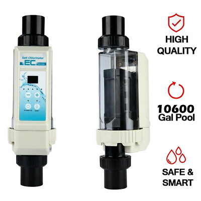 #ad 10600 Gallon Salt Water Chlorinator System Salt Cell For Hayward pool supplies