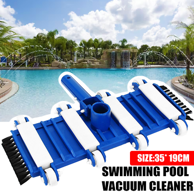 #ad #ad 14quot; Pool Vacuum Head Flexible Wheels Swimming Heavy Duty Cleaning Tool Head US