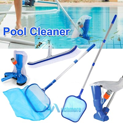#ad Swimming Pool Spa Suction Jet Vacuum Head Cleaner Cleaning Kit Accessories Tools