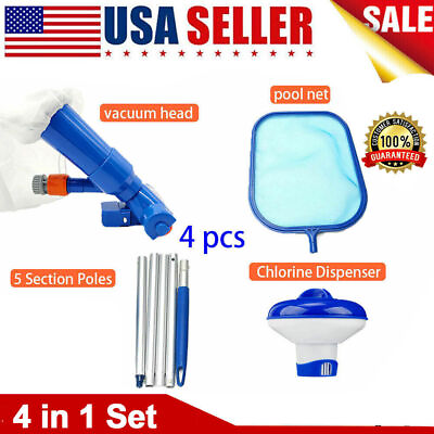 #ad US Supply Swimming Pool Vacuum Head Pole Cleaner Cleaning Kit Accessories Tool