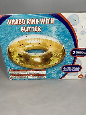 #ad Swimming Tube With glitter“Swimming Pool Accessories Swimming ring