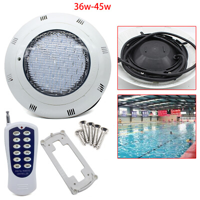 RGB Swimming LED Pool Lights AC12V 36W 45W underwater light IP68 Waterproof Lamp