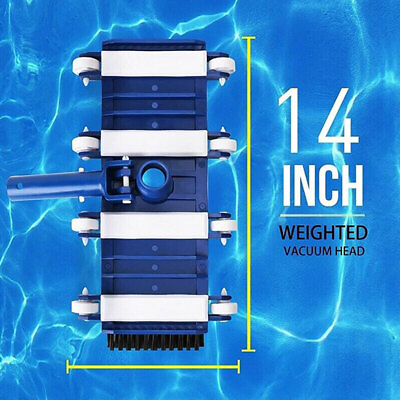 #ad Swimming Pool Vacuum Head 2 Side Brushes Above Ground Sweeper Spa Cleaner Brush