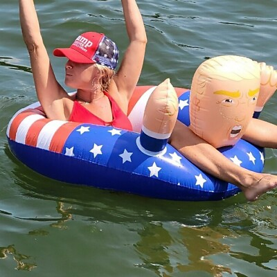 Inflatable Trump 33quot; Swimming Floats Pool Raft Float Swim Ring For Adults Kids