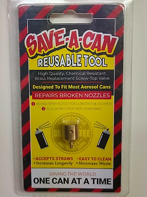 Save A Can Brass replacement nozzle tool for aerosol cans 