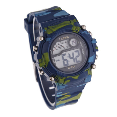 #ad Children Boys Camouflage Swimming Sports Digital Wrist Watch Waterproof