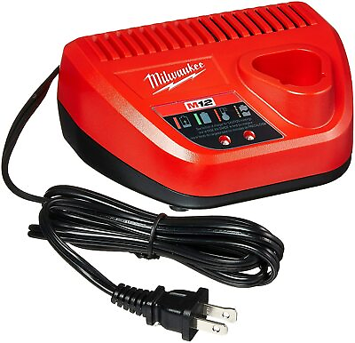 Milwaukee M12 12 Volt Charger Red Lithium Ion 48 59 2401