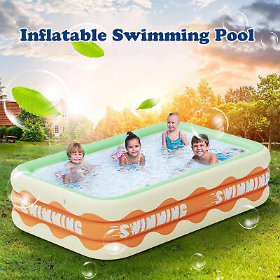 #ad Inflatable Baby Toddler Paddling Pool Small Swimming Children Game Toy 1.8M