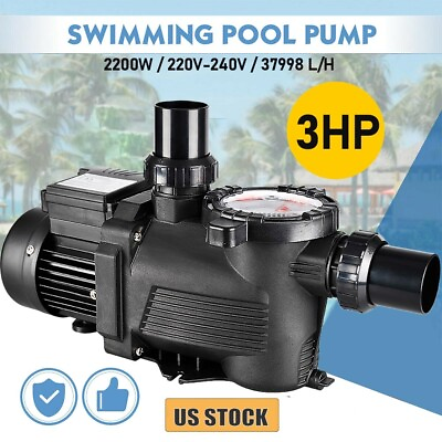 #ad 3.0 HP Swimming Pool Pump 220 Volts Replacement For Pentair Pool Pump US STOCK