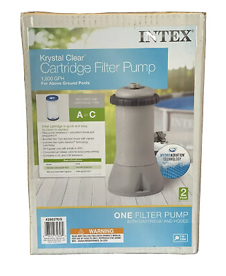 #ad #ad Intex 28637EG 1000 GPH Easy Set Above Ground Swimming Pool Filter Pump System