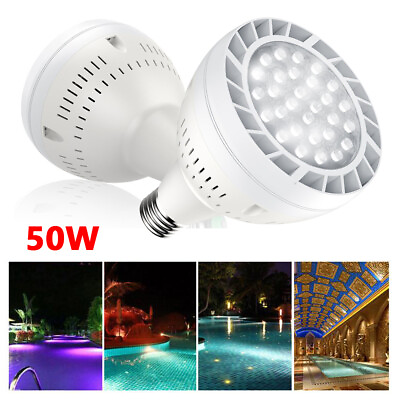 50W 120V LED Bulb Pool Underwater Swimming Inground Pool Light Bulb 6000K