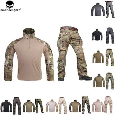 #ad Emerson G3 Combat Shirt amp; Pants Knee Pads Set Tactical Military GEN3 BDU Uniform