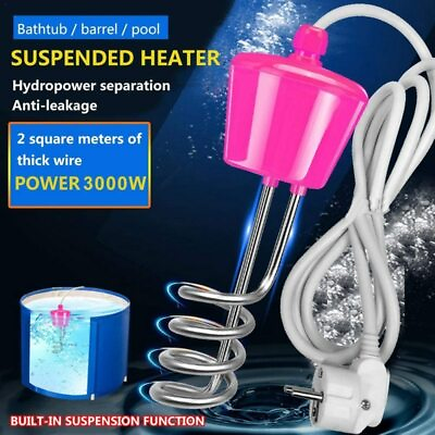 Water Heater Pool Swimming Electric SPA Thermostat Solar Tub 3000w Ground Hot