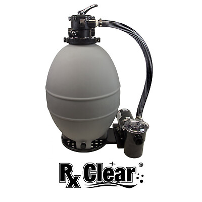 #ad Rx Clear Patriot 24quot; Above Ground Swimming Pool Sand Filter with w 2 HP Pump
