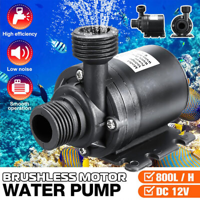 #ad 800L H Solar Water Pump Kit 12V 5M Lift Brushless Motor Fountain Water Pool Pump