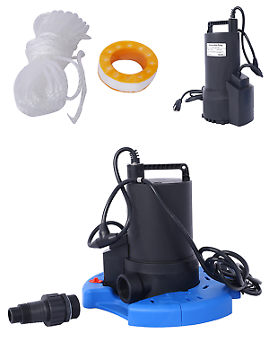 #ad 1 3 HP Automatic Swimming Pool Cover Pump with 3 4 Check Valve Adapter 2500 GPH