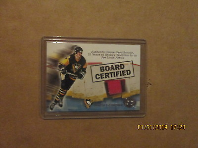 NHL Pittsburgh Penguins Mario Lemieux BOARD CERTIFIED Authentic Game Used Boards