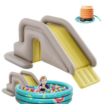 #ad Inflatable Pool Slide For Kids Outdoor Anti Tipping Waterpark Slides Toy