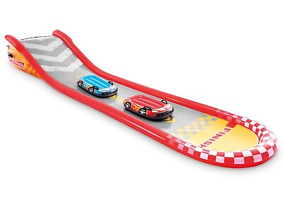 #ad #ad Intex Racing Fun Slide 18.5 Foot Long Inflatable Racing Fun Water Slide Track