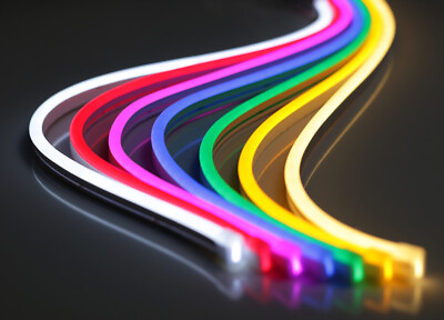12V Flexible LED Strip Waterproof Sign Neon Lights Silicone Tube 1M 5M or 50M
