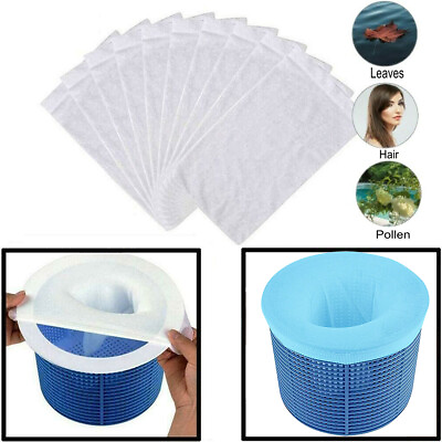 #ad #ad 5 10 20 Pool Skimmer Socks Filter Replacement Savers Swimming Mesh Strainer Tool