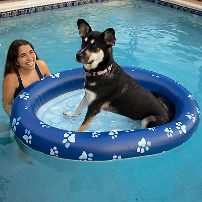#ad Inflatable Pet Float Easy Set up Doggy Pool Floats