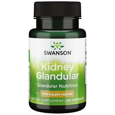 #ad Swanson Kidney Glandular 500 mg 60 Capsules