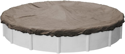 #ad Robelle 4328 4 Premium Mesh XL Taupe Mesh Winter Pool Cover for Round Above Pool
