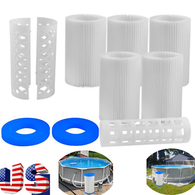 #ad Swimming Pool Pump Filter Kits Cleaning Tools For Ground Pools Pleated Filter