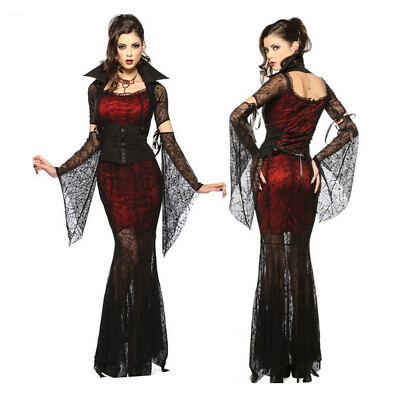 Sexy Witch Vampire Costume for Masquerade Party Halloween Cosplay Costume Adult