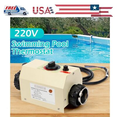 #ad 1x SPA Heater Electric Swimming Pool Heating Tub Water Heater Thermostat 220V