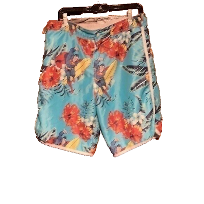 #ad Superman tropical swimming shorts