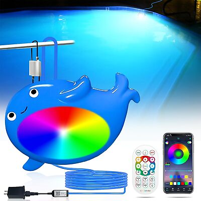 #ad #ad LED Pool Lights 18W RGB Dimmable Underwater Submersible Lights
