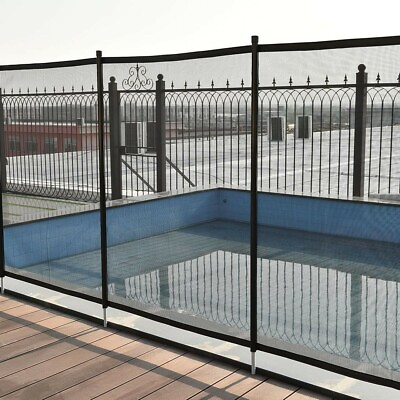 #ad Costway In Ground Swimming Pool Safety Fence Section Accidental Drowning Prevent